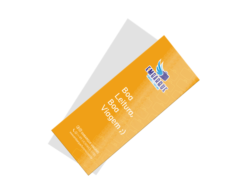 Foto do produto Marca Página 4x0 cores